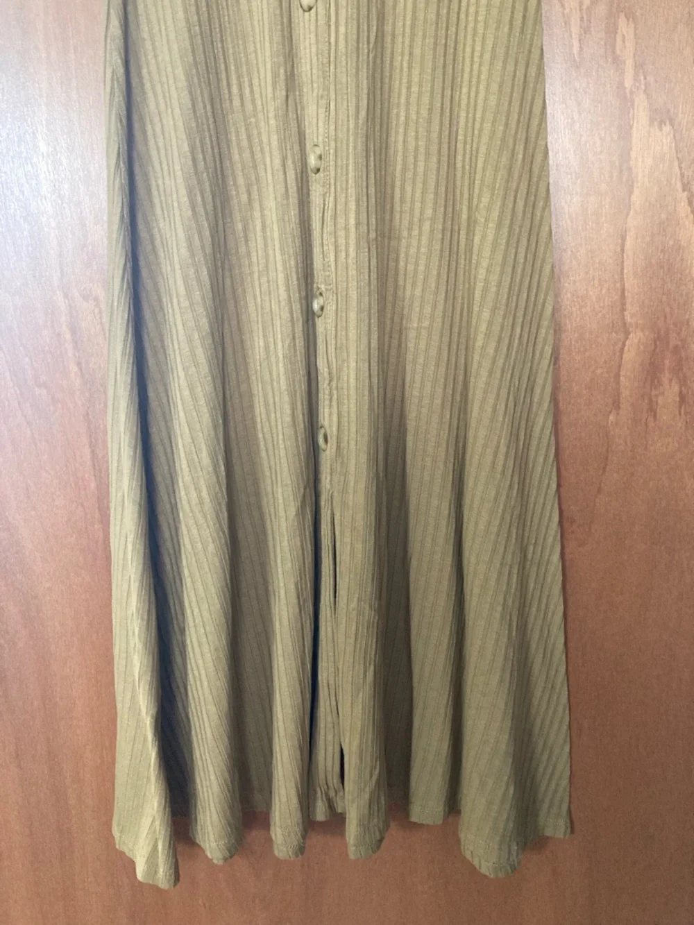 Mango Ribbed Button-Front Maxi Dress - Picture 6 of 6
